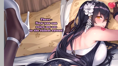 Azuma from Azur Lane tempts you with her voluptuous derriere in a mesmerizing Hentai JOI session! (Facesitting, Breathplay, Vanilla)