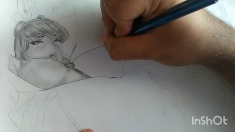 Drawing hentai, big ass, x art