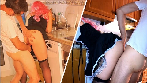 J'ai rempli ma femme de ménage Hornygirl4k de foutre après lui avoir donné une dure pilée.