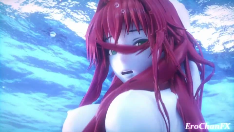 Hentai porno en 3D - Rias Gremory chevauche en cowgirl à partir de son point de vue