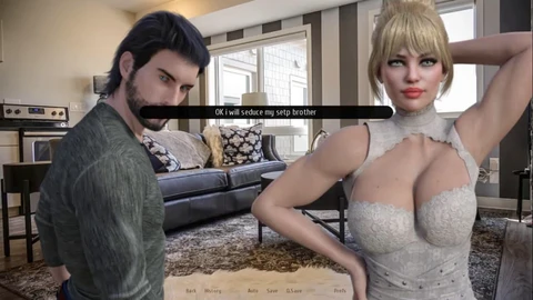 Hubby, 3d, step brother