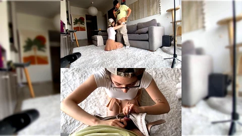 Keuchend, gothic girl, aussaugen